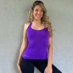 Musculosa Basic entallada 6000'3 violeta
