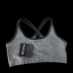 Top Cruzado atras doble bretel 1108'6 gris jaspeado