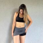 Short pollera basic 3016'21 gris topo
