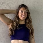 Crop top Big Fine 1110'21 violeta oscuro