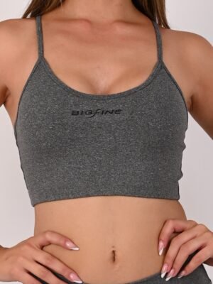 Top de bretel Basic 1101'6 gris gaspeado