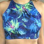 Crop top Big Fine 1110'2 azul c/verde