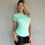 Remera Basic microperforada 9055'3 verde agua