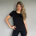 Remera Basic microperforada 9055'3 negro