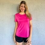 Remera Basic microfibra 9055'21 fucsia