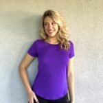 Remera Basic microperforada 9055'3 violeta