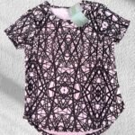 Remera Basic microperforada 9055'32 rosa bebe