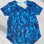 Remera Basic microperforada 9055'32 azul