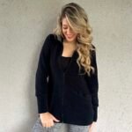 Campera estilo saquito 5022'42 negro