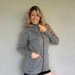 Campera estilo saquito 5022'36 gris