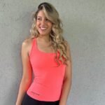 Musculosa Basic entallada 6000'3 salmon