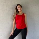 Musculosa con recortes 6031'3 rojo