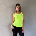 Musculosa con recortes 6031'3 amarillo fluor