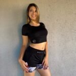 Short con calcita 1554'3 negro c/flores negras