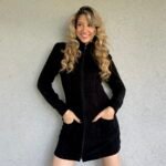 Campera larga 5021'42 negro