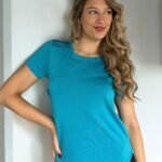 Remera Basic microperforada 9055'3 turquesa